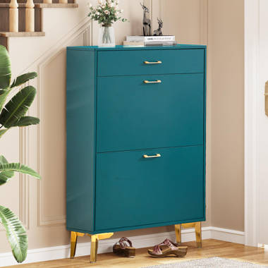 Corrigan Studio Freestanding Shoe Cabinet for Entryway Narrow